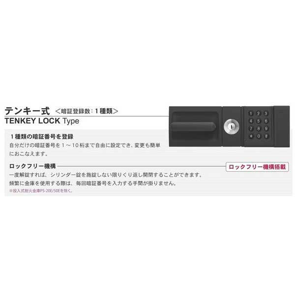 限定版 田中電気 ショップWS-A4-PHN 建築施工金庫 壁金庫 EIKO エーコー