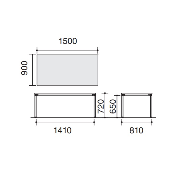 KOKUYO コクヨ品番 MT-JTTR159SAWM10-C 会議テーブル ＪＵＴＯ 角型天板 Ｔ字塗装脚キャスター W1500xD900xH720  ジュート